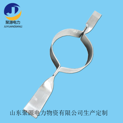 电杆移动爬梯可拆卸重复使用 单脚蹬抱箍 电杆抱箍金具