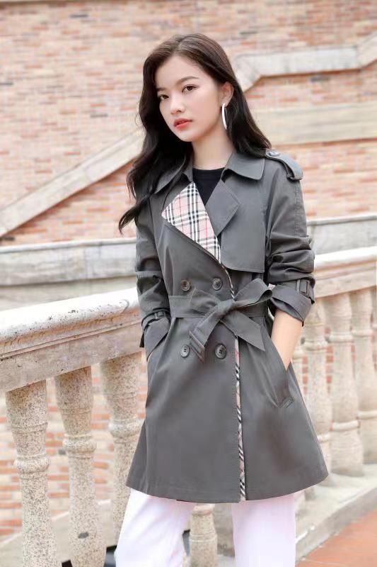秋冬折扣女装 女式风衣 外套 库存服装尾货批发