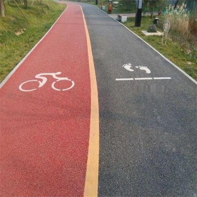 达州市彩色透水混凝土 彩色压模地坪 透水混凝土路面