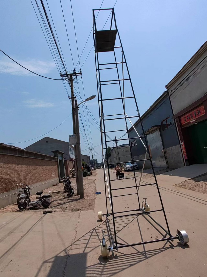 铁路钢管梯车 接触网检修梯车 登高作业爬梯