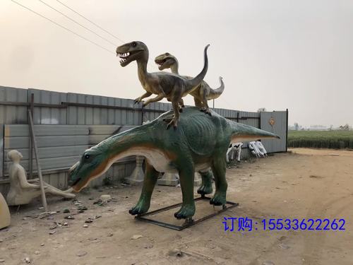 户外仿真大型恐龙玻璃钢雕塑商场游乐园景区卡通霸王龙装饰品摆件