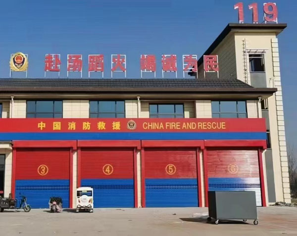 消防滚桶快速提升卷帘门河北任丘生产厂家安装