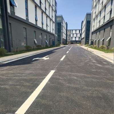 昆山厂区道路划线、工业园厂房消防车道画线