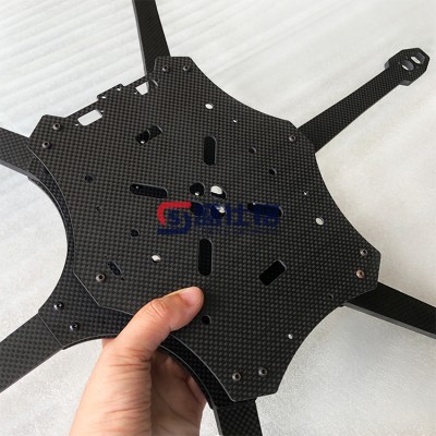 轻量化碳纤维无人机机架 抗冲击 精密 CNC 定制加工